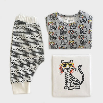 Buy Tiger Print Organic Baby Clothes 3 Piece Set Online - CocoBabyBox