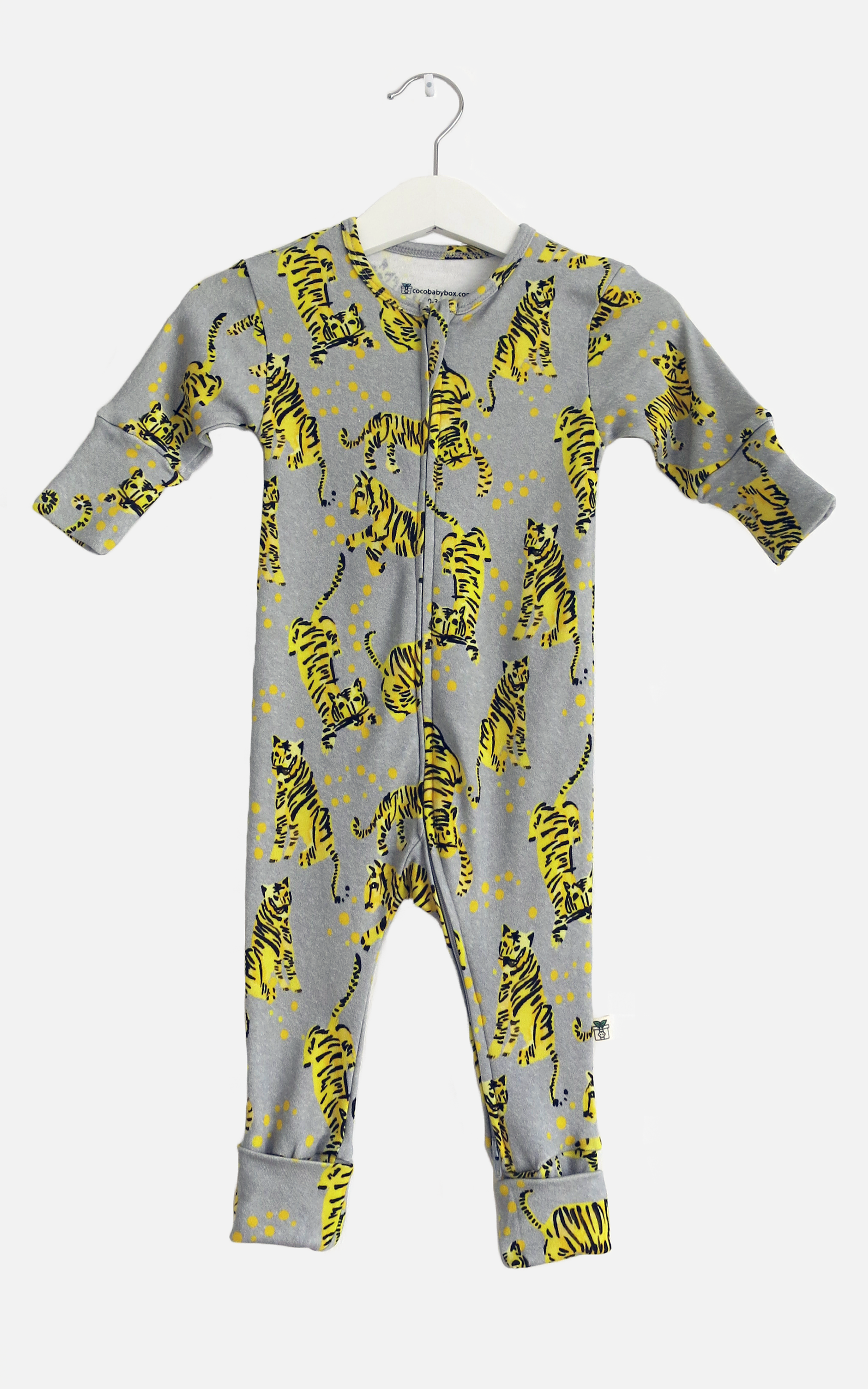 Tiger print onesie baby deals