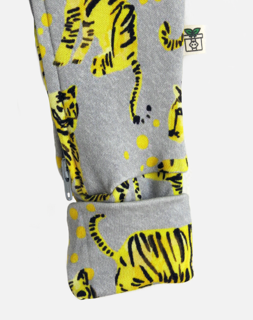 Tiger Print Zip Sleepsuit